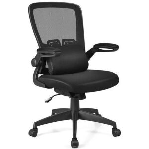 Mesh Office Chair Adjustable Height & Lumbar Support Flip up Armrest