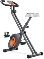MaxKare Unisex Stationary Folding Magnetic Exercise Bike w/ Adjustable Resistance Pulse, LCD Monitor &&nbsp;Extra-Large Seat Cushion.