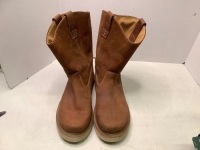 Men's Leather Work Boots, 11, Ecommerce Return