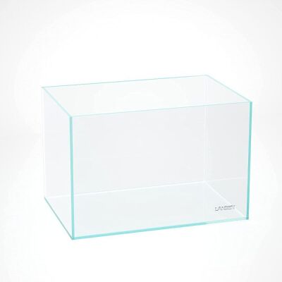 LANDEN 60P 25.4 Gallon Rimless Low Iron Aquarium Tank, 23.6" W × 15.7" D × 15.7" H, 8mm Thickness