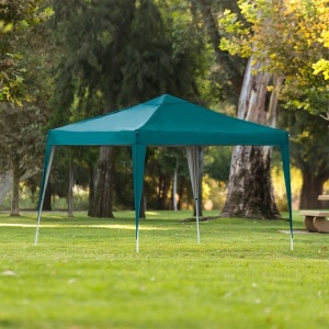 Best Choice Products Outdoor Portable Adjustable Instant Pop Up Gazebo Canopy Tent w/ Carrying Bag, 10x10ft - Green. Appears New. 