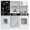 Pretend Play Kitchen Wooden Toy Set for Kids with 7 Accessories, White. Appears New.&nbsp;