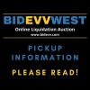 PICKUP INFORMATION FOR BIDEVV WEST LOCATION - PLEASE READ!