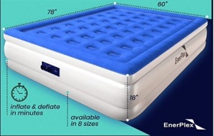 Enerplex Queen Double High Airbed, Appears New