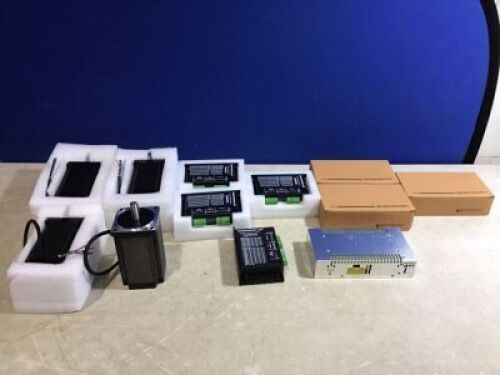 STEPPERONLINE&nbsp;12Nm Nema 34 Stepper Motor CNC Kit 1700oz.in 6A 14mm Shaft &Driver &Power Supply