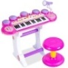 37-Key Kids Electric Keyboard w/ Microphone, Stool, Pink. Appears New.&nbsp;