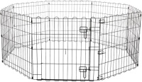 Foldable Metal Pet Exercise and Play Pen w/ Door