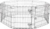 Foldable Metal Pet Exercise and Play Pen w/ Door