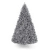 Silver 6 Foot Tall Artificial Tinsel Christmas Tree w/ Foldable Stand, Silver. Appears New.&nbsp;&nbsp;