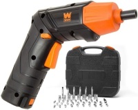 WEN 49140 4V Max Lithium Ion Rechargeable Cordless Electric Screwdriver and Flashlight with Carrying Case and 40+ Accessories&nbsp;&nbsp;