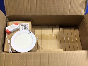 Case of (24) 5" Round LED Panel Lights 