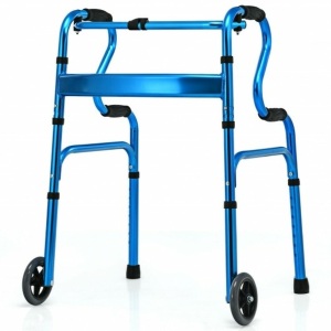 Aluminum Heavy-Duty Folding Wheeled Stand-Assist Walker