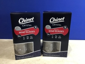 Case of (2) Chinet Disposable Stemless Wineglasses - 16ct/15oz