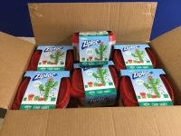 Case of (6) Ziploc Deep Square 1.25qt Containers & Lids, 3 Pack&nbsp;