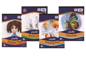 Case of (6) Ucreate 4pk 9"x12" Art Pad Bundles