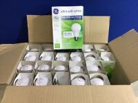 Case of (12)&nbsp;General Electric 75w 4pk Energy Efficient Halogen Light Bulb Soft White - 1 Bulb Missing&nbsp;