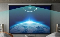 Diagonal 1:1 HD Pull-Down Manual Projector Screen - 119in. Appears New.&nbsp;