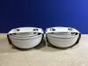 Case of (2) 3 Piece Stoneware Mixing Bowls