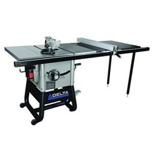 Delta 36-5152 10 Inch Left Tilt Table Saw 52 Inch Rip Capacity with Cast Wings. Appears New. $1,499 Retail Value!