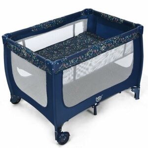 Portable Baby Playpen With Mattress Foldable Design