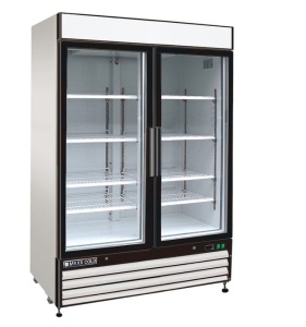 Maxx Cold MXM2-48RHC 54" Double Glass Door Merchandiser Refrigerator, Free Standing, 48 Cu. Ft.