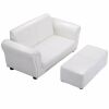 Kids Double Sofa with Ottoman 