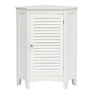 Corner Free Standing Bathroom Cabinet With Shutter Door