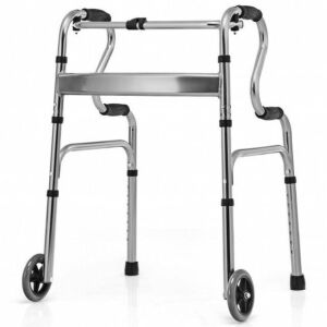 Aluminum Heavy-Duty Folding Wheeled Stand-Assist Walker