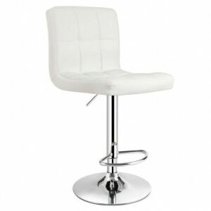 Swivel Adjustable Pu Leather Barstool Bistro Pub Chair