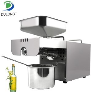 DL-ZYJ05 Oil press machine. Stainless all steel Seed oil extractor Hot cold press for peanut, sesame, flaxseed, coconut, cocoa. Appears New