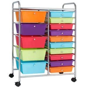 15 Drawer Rolling Storage Cart