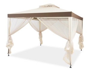 10' x 10' Canopy Gazebo Tent Shelter with Mosquito Netting