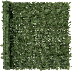 Outdoor Garden 94x59-inch Artificial Faux Ivy Hedge Leaf and Vine Privacy Fence Wall Screen