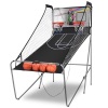 Indoor Basketball Arcade Game Double Electronic Hoops w/ 4 Balls 