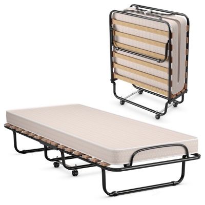 Rollaway Folding Bed with Twin Mattress. New