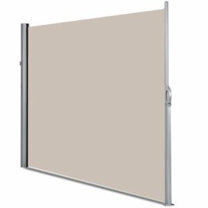 118.5" X 71" Patio Retractable Folding Side Awning Screen 