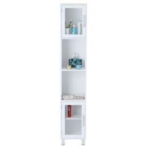 71" Bathroom Tall Tower Storage Display Shelves Cabinet Organizer