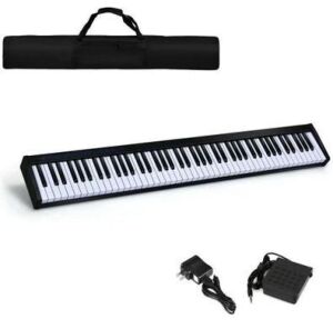 88-Key Portable Electronic Piano with Bluetooth and Voice Function