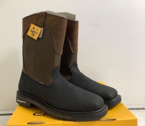 Carhartt Square Steel Toe Waterproof Wellington Work Boots for Men, Size 10.5, Appears New