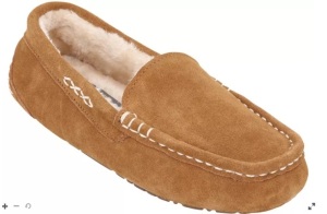 Natural Reflections Ellie II Suede Moc Slippers for Ladies, Size 7, Appears New