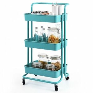 3-Tier Utility Storage Rolling Cart 