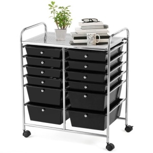 12 Drawers Rolling Storage Cart 