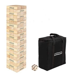 JOYMOR Giant Tumble Tower Game with 1 Dice Set 