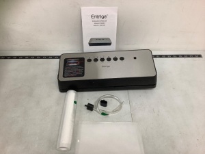 Entrige Vaccum Sealer, Powers Up, Appears New