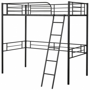 Metal Loft Twin Bed Frame Single High Loft Bed 