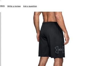 Men's Tech Graphic Black/Graphite Medium Shorts,NEW