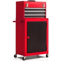 2pc Mini Tool Chest & Cabinet Storage Box Rolling Garage Toolbox Organizer&nbsp;