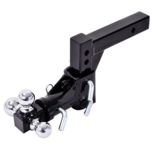 Triple Ball Swivel Adjustable Drop Turn Trailer Tow Hitch Mount for 2" Receiver&nbsp;&nbsp;