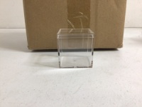 Small Square Acrylic Containers, Appears New