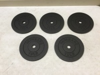 Lot of (5) 10 lb Weights. Appear New